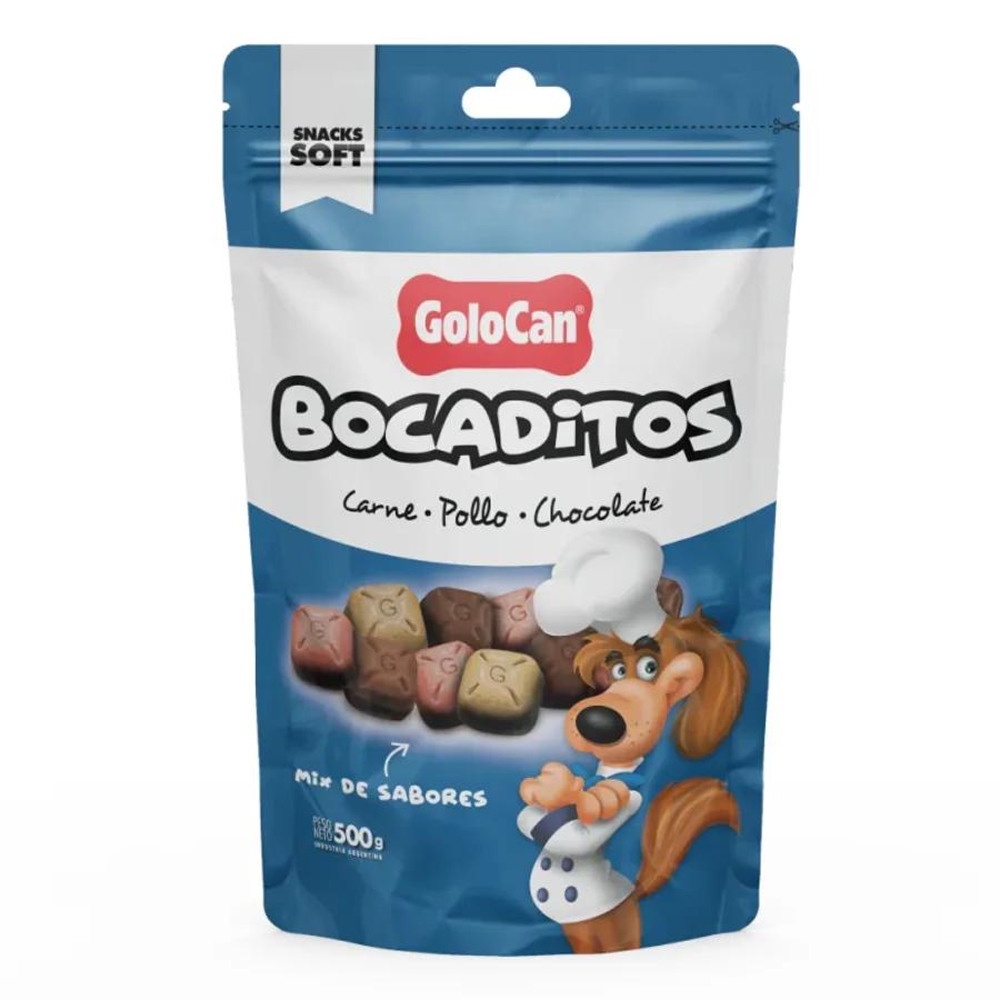 BOCADITOS PERRO GOLOCAN CARNE POLLO CHOCOLATE