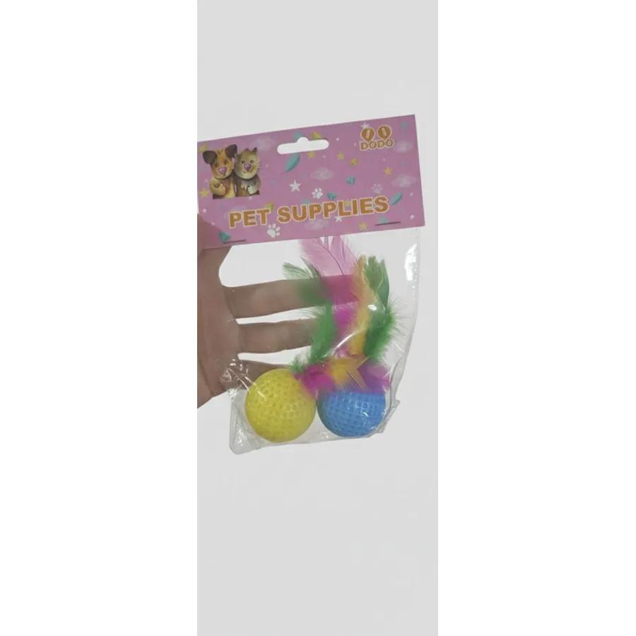 PACK PELOTA CON PLUMA X2