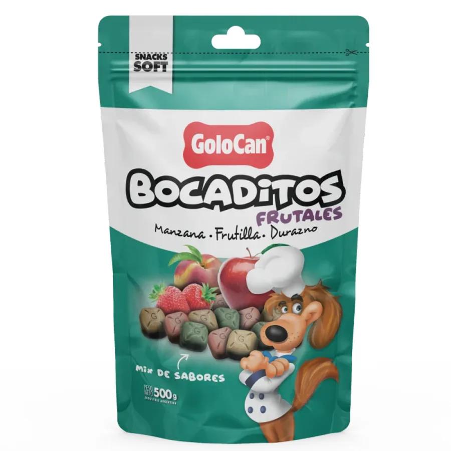 BOCADITOS FRUTALES PERROGOLOCAN MANZANA FRUTILLA DURAZNO